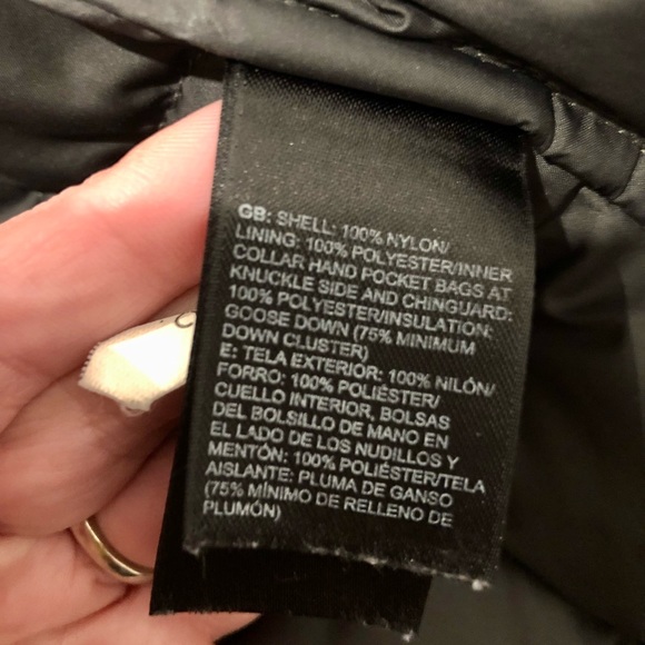 ✨ North Face ✨ 550 Down Jacket Gray/Olive pattern Coat Long Puffy Parka - Picture 9 of 10